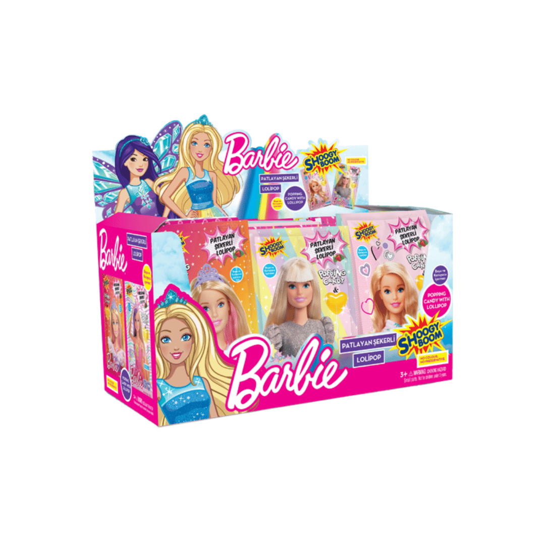 BARBİE PATLAYAN ŞEKERLİ LOLİPOP 36LI