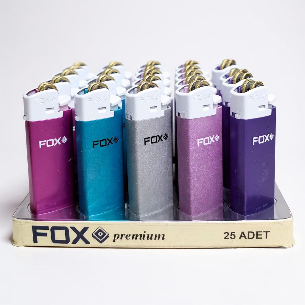 FOX METALİK TAŞLI ÇAKMAK 25Lİ