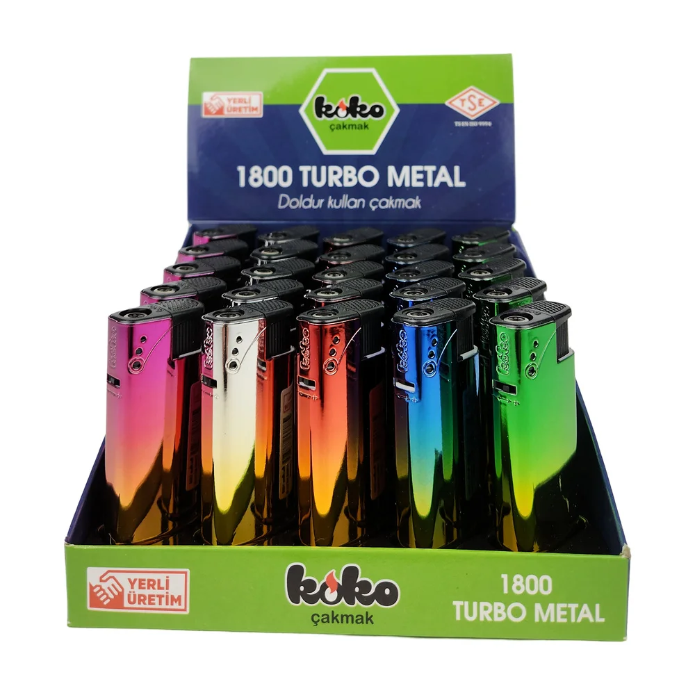 KOKO METAL KILIFLI RÜZGAR ÇAKMAĞI 25 Lİ
