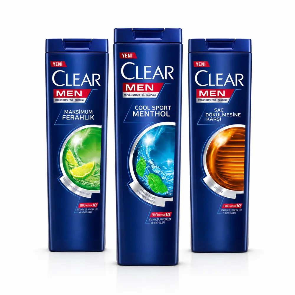 Clear Men Şampuan Karışık 350 ml x 3