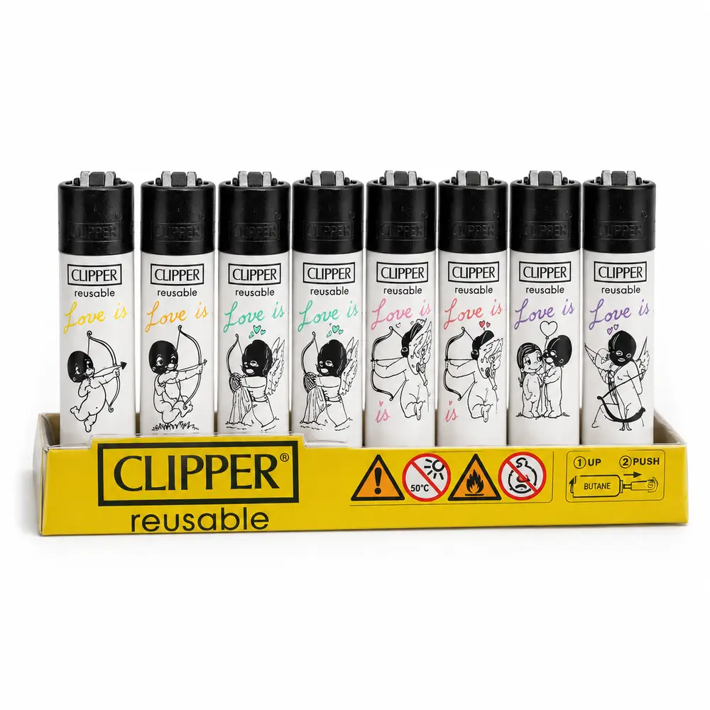 Clipper Reusable Love Is Desenli Çakmak 8'li