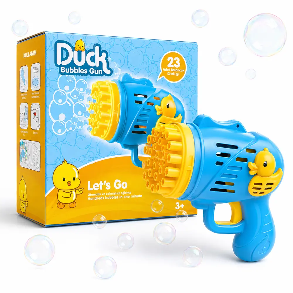 Duck Bubbles Gun 23 Delikli Köpük Tabancası