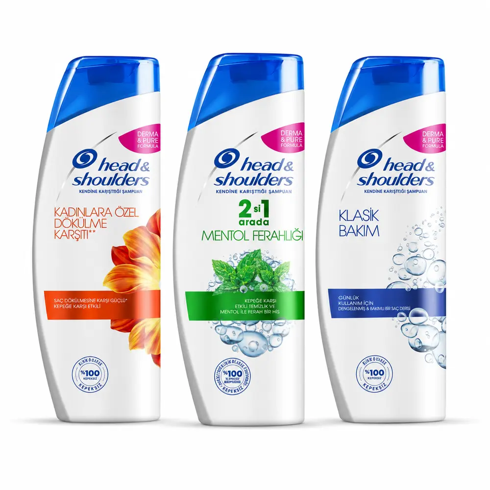 Head & Shoulders Şampuan Karışık 3'lü Set