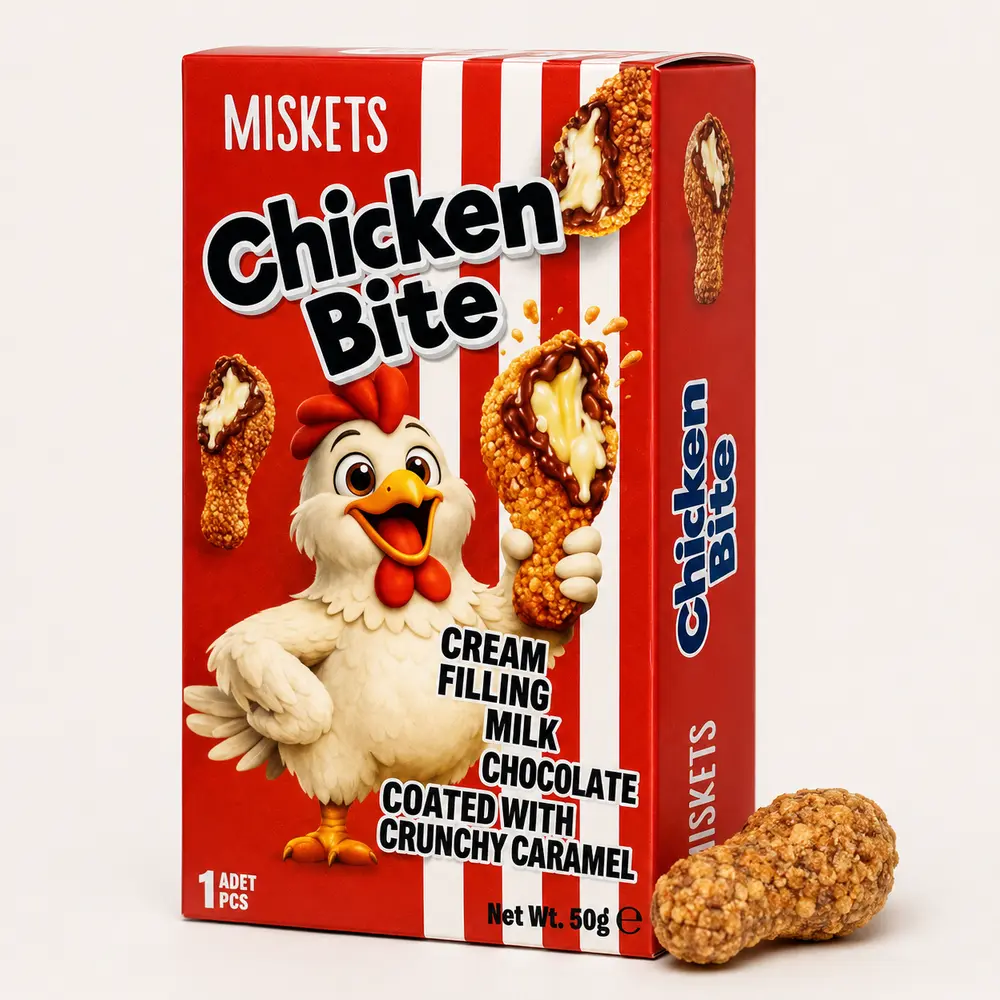 Miskets Chicken Bite Kremalı Çikolatalı Atıştırmalık 50 g