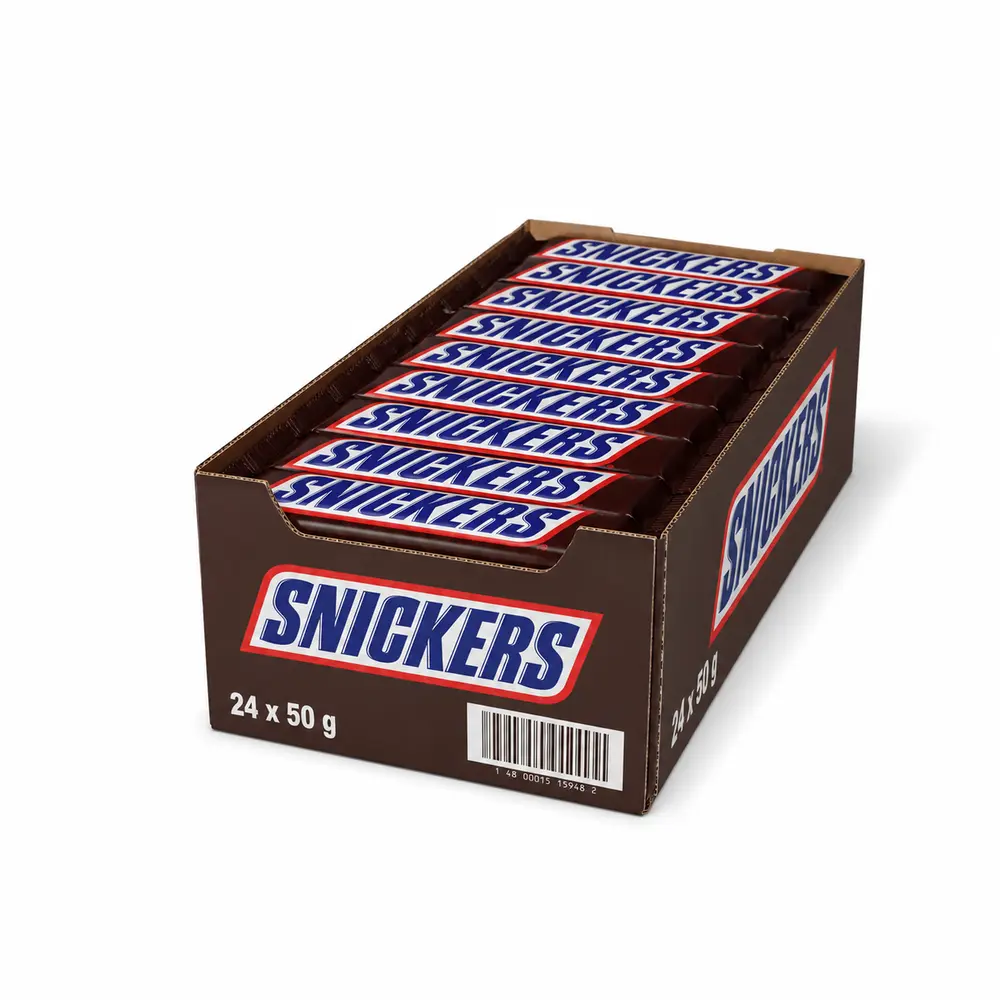 Snickers Yer Fıstıklı Karamelli Çikolata 50 g x 24