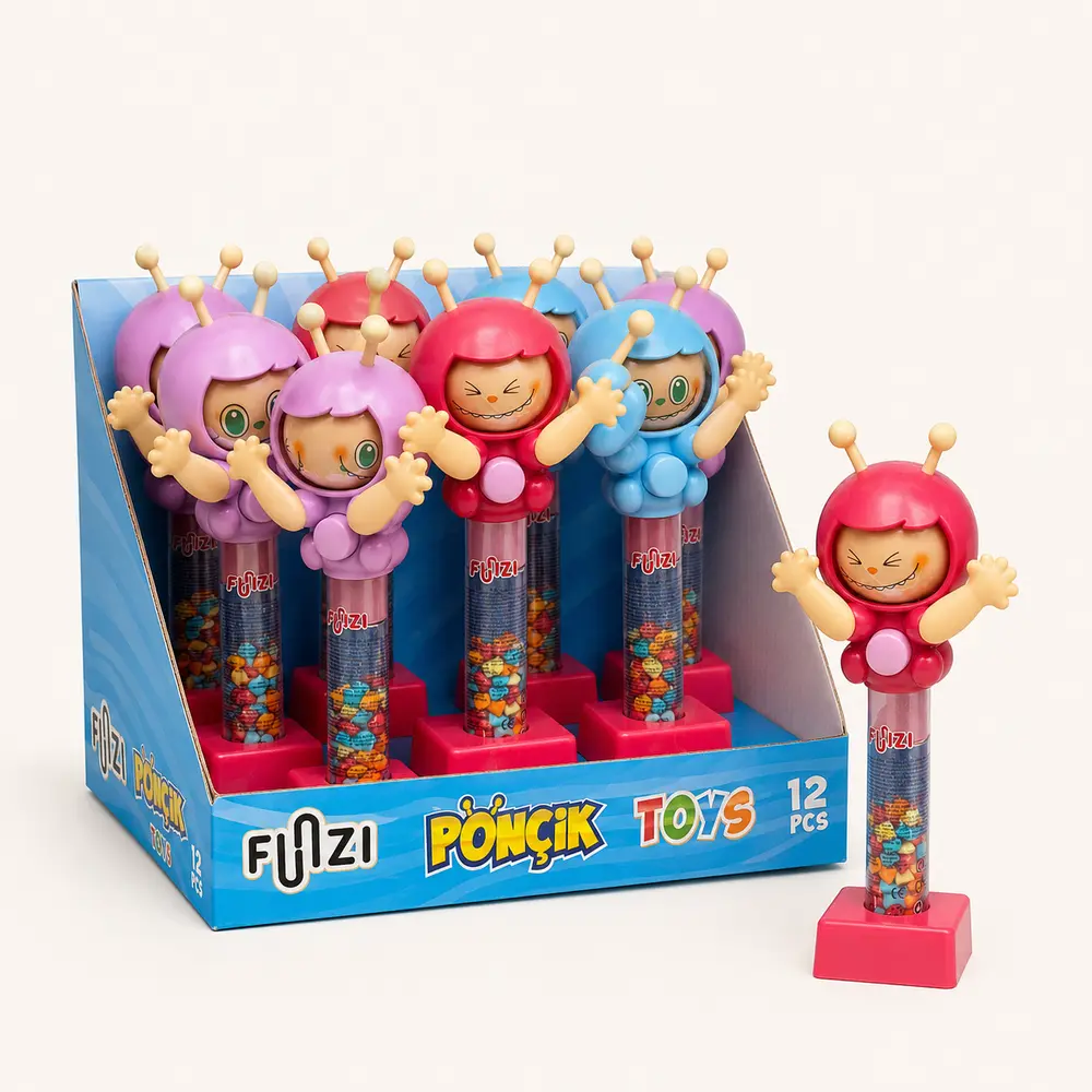 Funzi Pönçik Toys Oyuncaklı Sakız 15 g × 12 Adet
