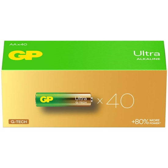 Gp Batteries G-tech Ultra Alkalin Kalem Lr6 - Aa Boy 1.5v Pil 40'lı Kutu