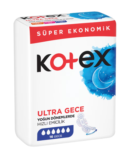 Kotex Ultra Quadro Gece 16'lı