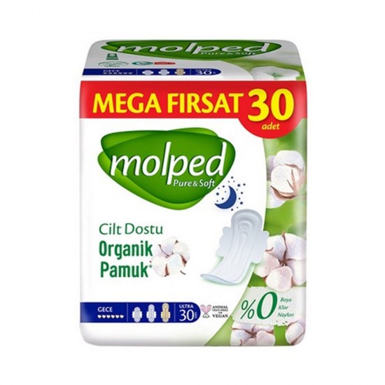 Molped Pure&soft Mega Fırsat Gece 30'lu