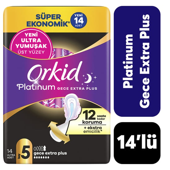 Orkid Platinum Comfort Gece Ekstra Plus 14'lü