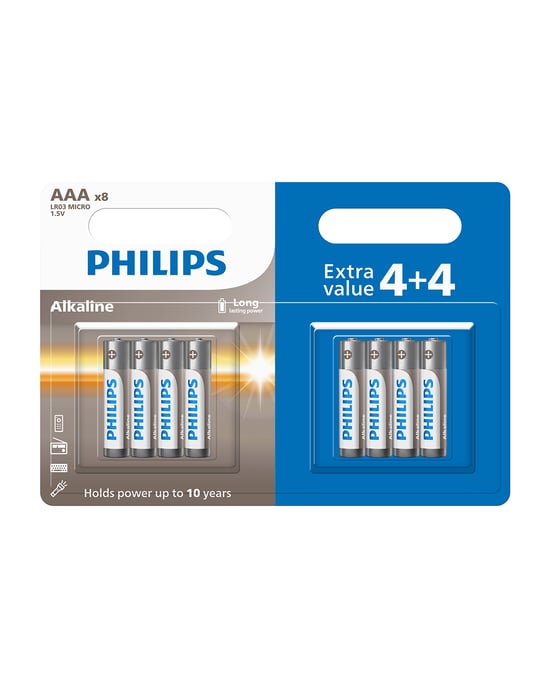 Philips Alkalin Aaa Ince Kalem Pil Lr03a8bp/10