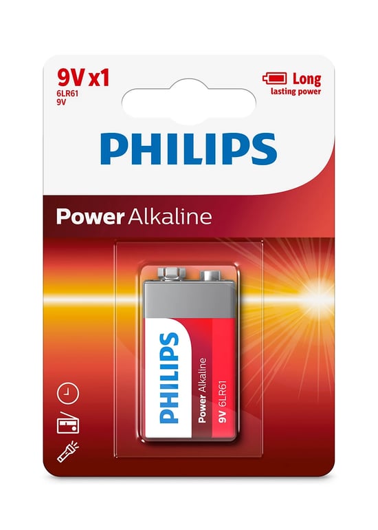 Philips Power Alkalin 9v Pil - 6lr61p1b/10