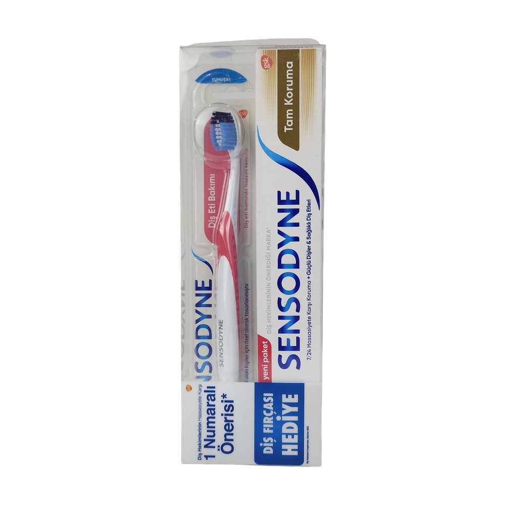 Sensodyne Tam Koruma 75 ml + Diş Eti Bakımı Yumuşak Diş Fırçası - Görsel 2
