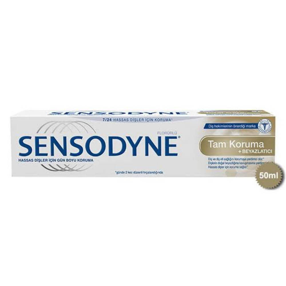 Sensodyne Tam Koruma Ve Beyaz 50Ml Diş Macunu *12Ad - Görsel 2