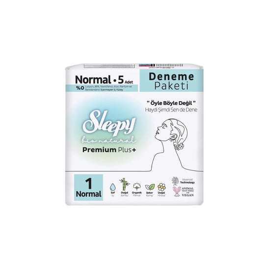 Sleepy Bio Natural Premium Plus + No: 1 Normal 5 Li Hijyenik Ped