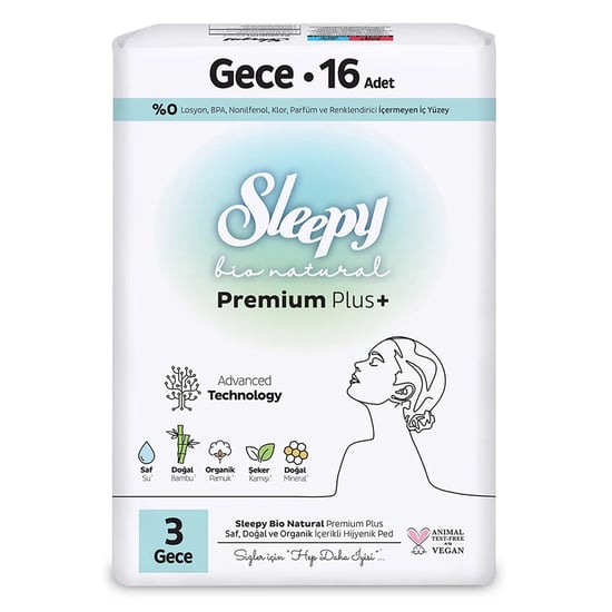 Sleepy Bio Super Eco Gece Hijyenik Ped 16'lı