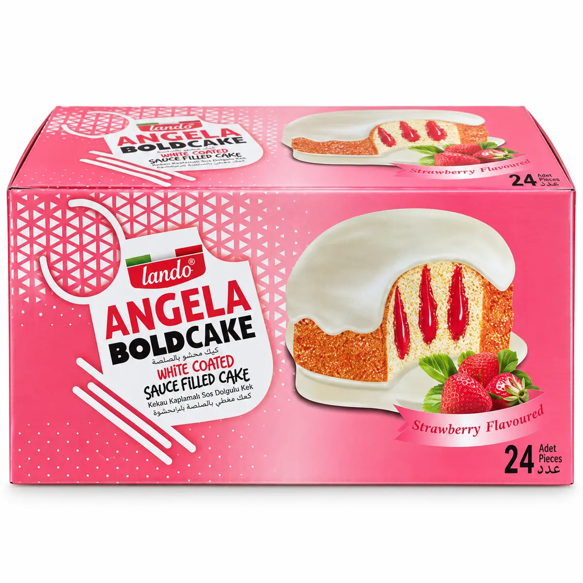 Lando Angela Boldcake Çilek Aromalı 24'lü
