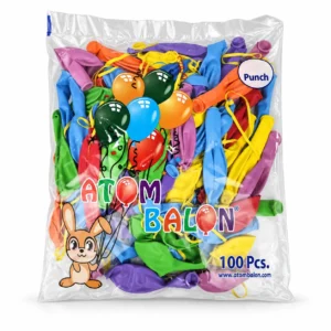 Atom punch balon büyük 100'lü paket