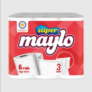 Maylo Süper 3 katlı kâğıt havlu 6’lı 4 paket