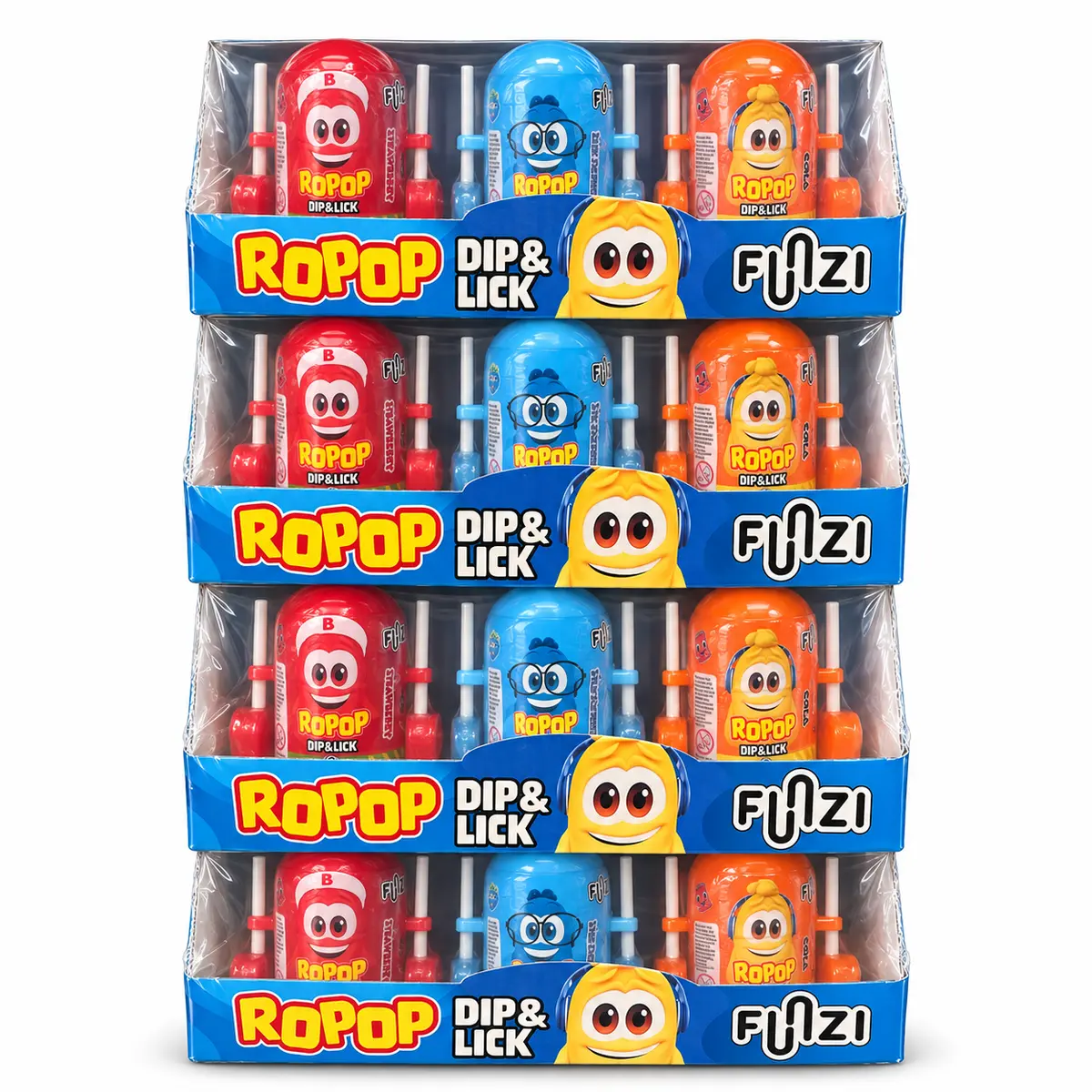 Ropop Dip & Lick Meyve Aromalı Toz Şeker 12'li