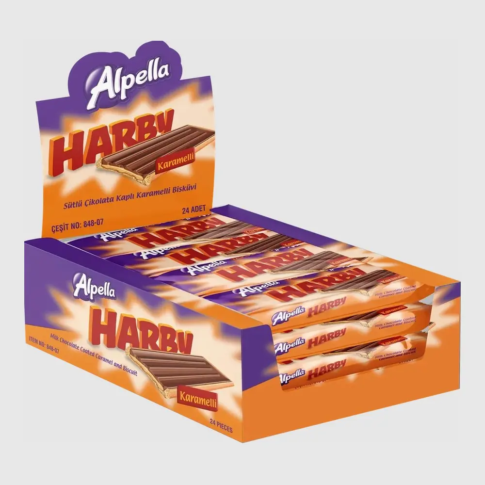 Alpella Harby Karamelli bisküvi 25 g 24’lü