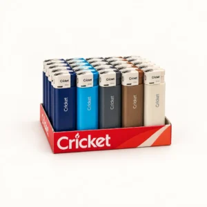 Cricket Çakmak 25’li Stand – Renkli Gövde